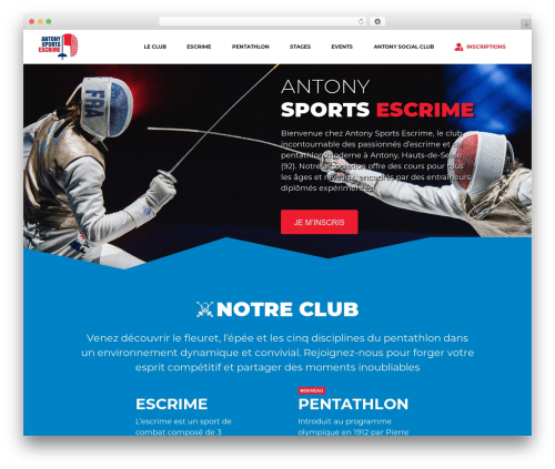 Ase WordPress theme - antony-sports-escrime.com