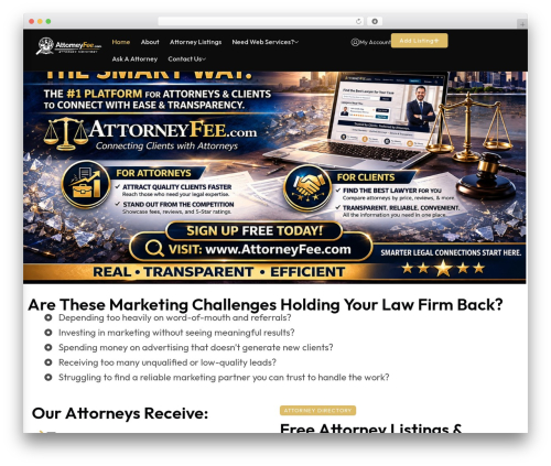 Classified listing toolkits WordPress plugin - attorneyfee.com