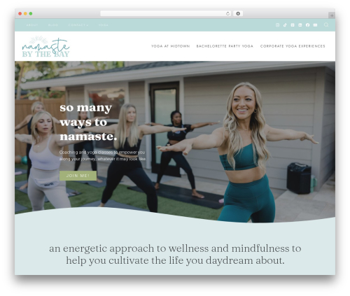Daze WordPress theme - namastebythebay.com