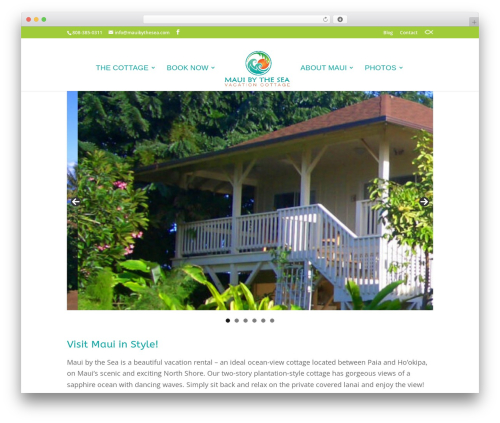 Divi WordPress theme - mauibythesea.com