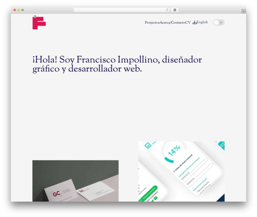 FranImpov2 personal WordPress theme - franimpo.com