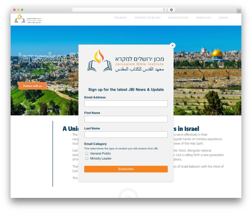 Hello Elementor WordPress theme - jbinstitute.org