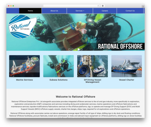 Param Responsive WordPress page theme - rationaloffshore.com