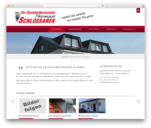 Studio3 WordPress theme - dachschlossarek.de