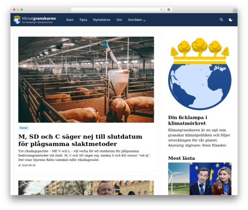 Theme WordPress Lightning - klimatgranskaren.se