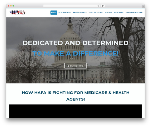 Corpboot WordPress theme - hafamerica.org