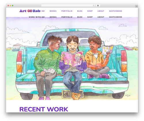 Illustrator top WordPress theme - work.robdontstop.com