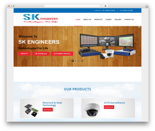 klicknet WordPress theme - skengineerschennai.com