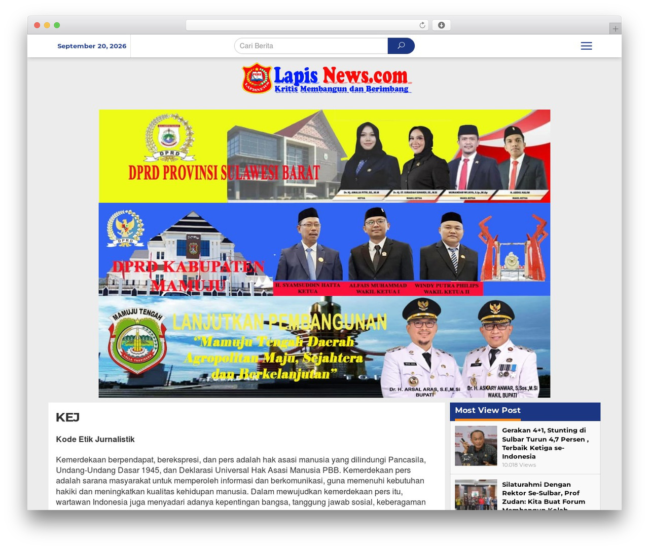 Newkarma WordPress theme - lapisnews.com