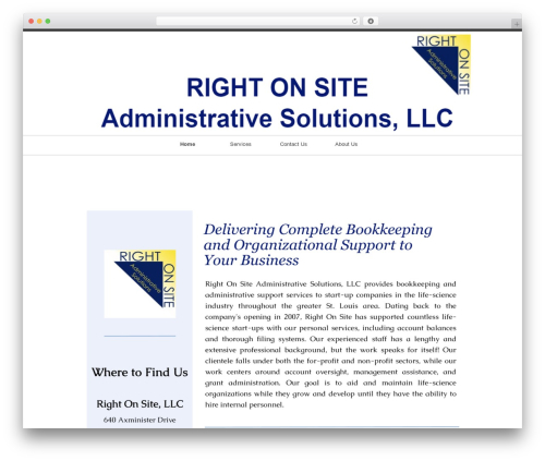 raindrops theme WordPress free - right-on-site.com