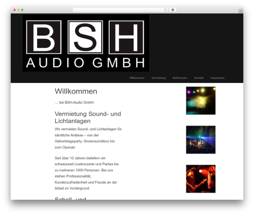 Refru free WordPress theme - bsh-audio.ch