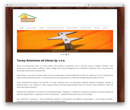 Tiny Framework free WP theme - tarasdrewniany.com.pl