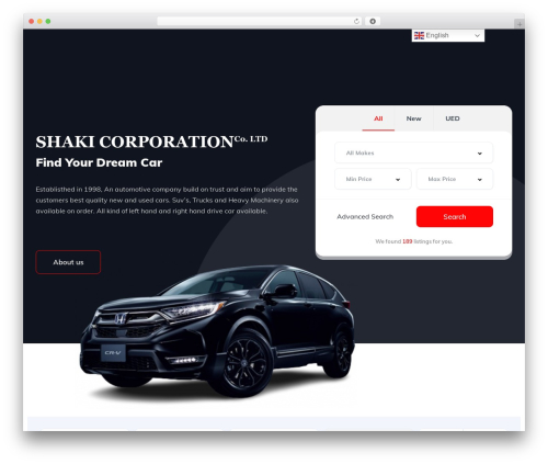 Vehica theme WordPress - shakicorporation.com