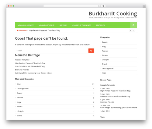 WordPress theme Glob Pro - burkhardt.cooking