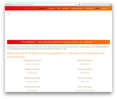 BIC Bootstrap WP Theme best WordPress theme - printmybox.de