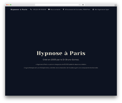 Divi WordPress theme - hypnose-a-paris.fr