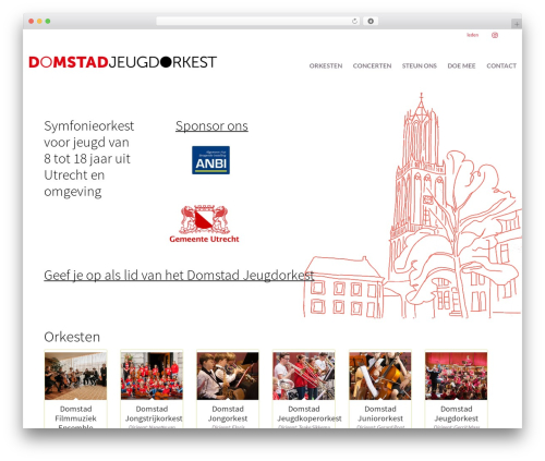 DJO WordPress theme - domstadjeugdorkest.nl