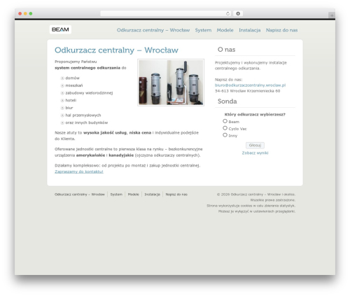 SimpleFolio WordPress theme design - odkurzaczcentralny.wroclaw.pl
