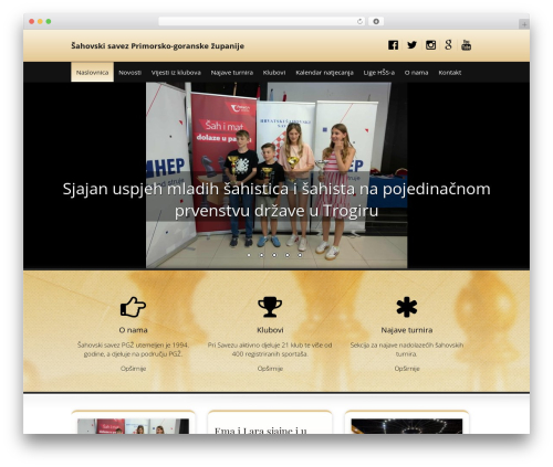 ŠS PGŽ theme WordPress - sah-pgz.hr