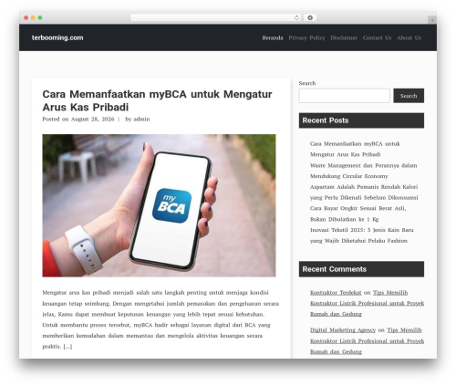 TryVary theme WordPress - terbooming.com