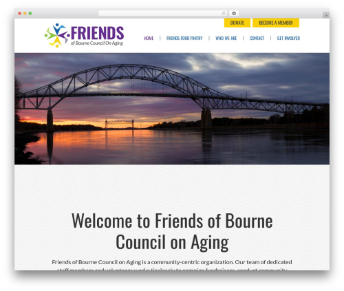 WordPress theme Bourne - friendsofbournecoa.org