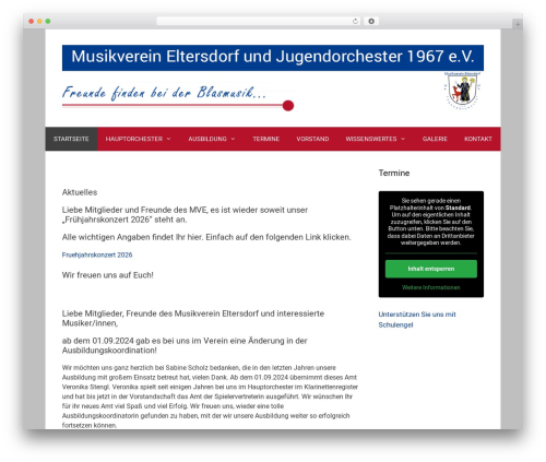 WordPress theme GeneratePress - musikverein-eltersdorf.de