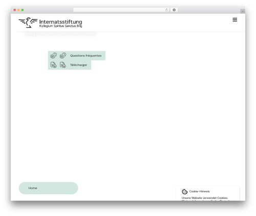 Valpix cookie info multilingual WordPress plugin - internatbrig.ch
