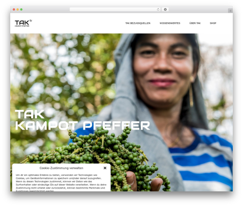 Modesto WordPress theme - tak-kampot-pfeffer.de