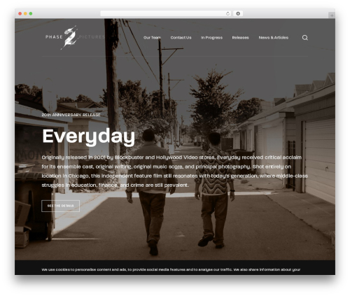Noxe theme WordPress - phase2pictures.com