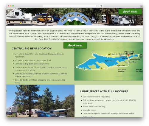 Pine Tree best WordPress theme - pinetreervpark.com