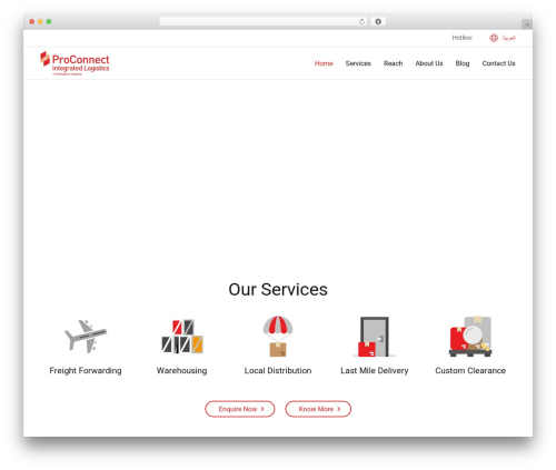 ProConnect Theme WordPress theme - proconnectlogistics.com