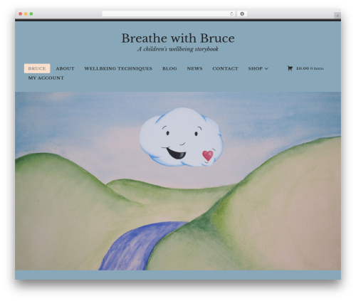 Radcliffe 2 WordPress theme design - breathewithbruce.com