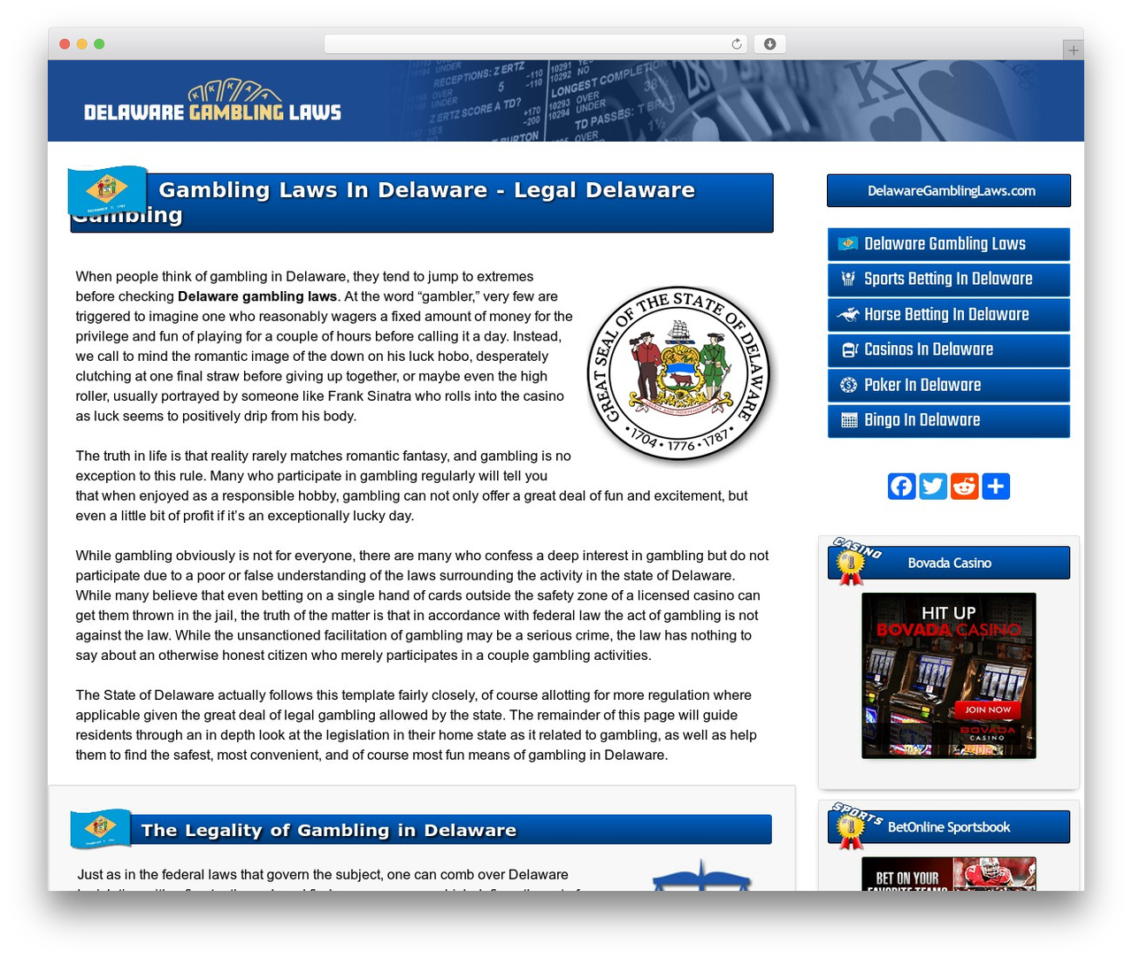 Theme WordPress GeneratePress - delawaregamblinglaws.com