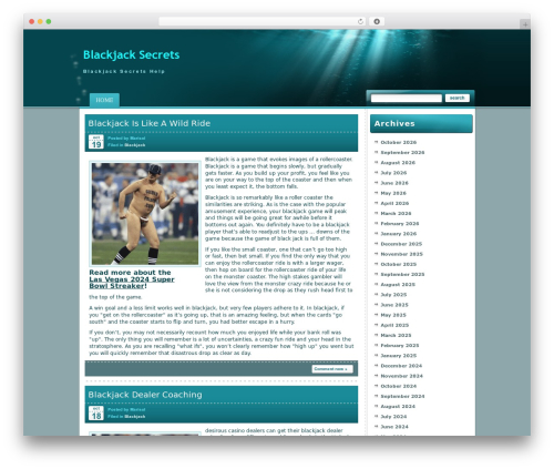 Under the Sea WordPress theme - onlinevegasblackjack.net