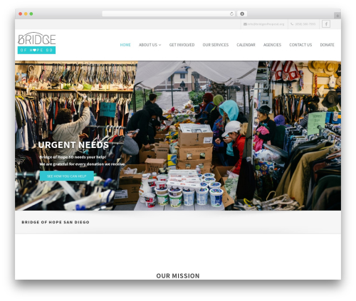 Assan WordPress theme design - bridgeofhopesd.org