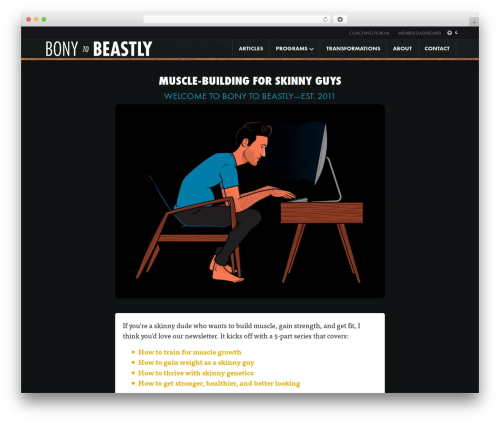 Darkify pro WordPress plugin - bonytobeastly.com