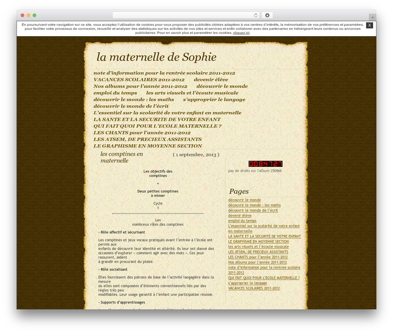 DaVinci-Code WordPress blog theme - lamaternelledesophie.unblog.fr