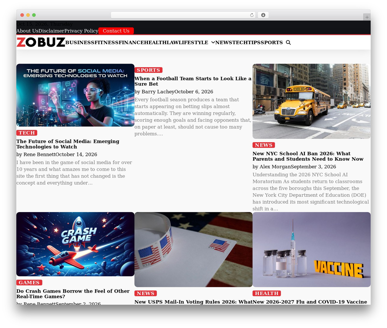 Great Blog top WordPress theme - zobuz.com