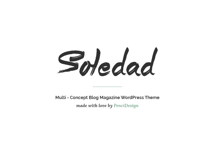 soledad | Shared by WPTry.org WordPress blog template