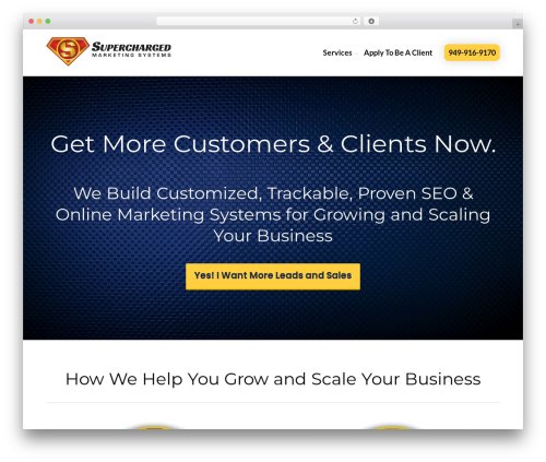 Squared WordPress theme - superchargedmarketingsystems.com