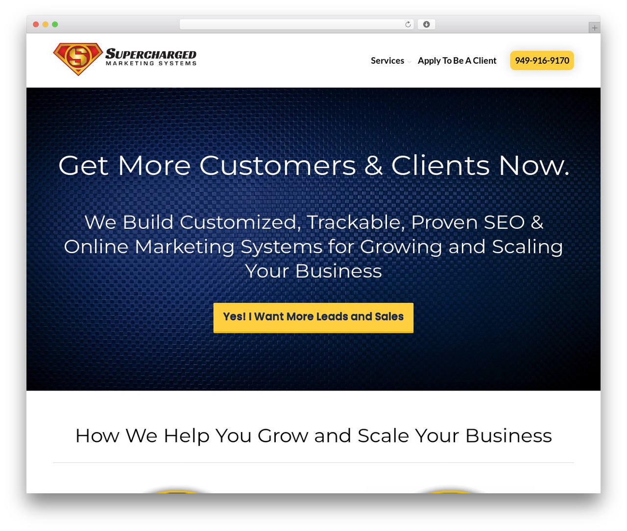 Squared WordPress theme - superchargedmarketingsystems.com