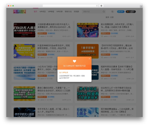 WordPress theme 子比主题 - wangzhuanvip.com