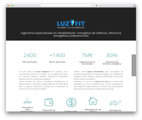 WordPress theme Divi - luzfit.com