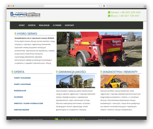 WordPress theme Hydro - hydroserwis-hs.pl