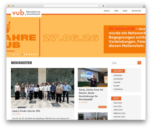 WordPress theme MMC THEME - vub-bayreuth.de