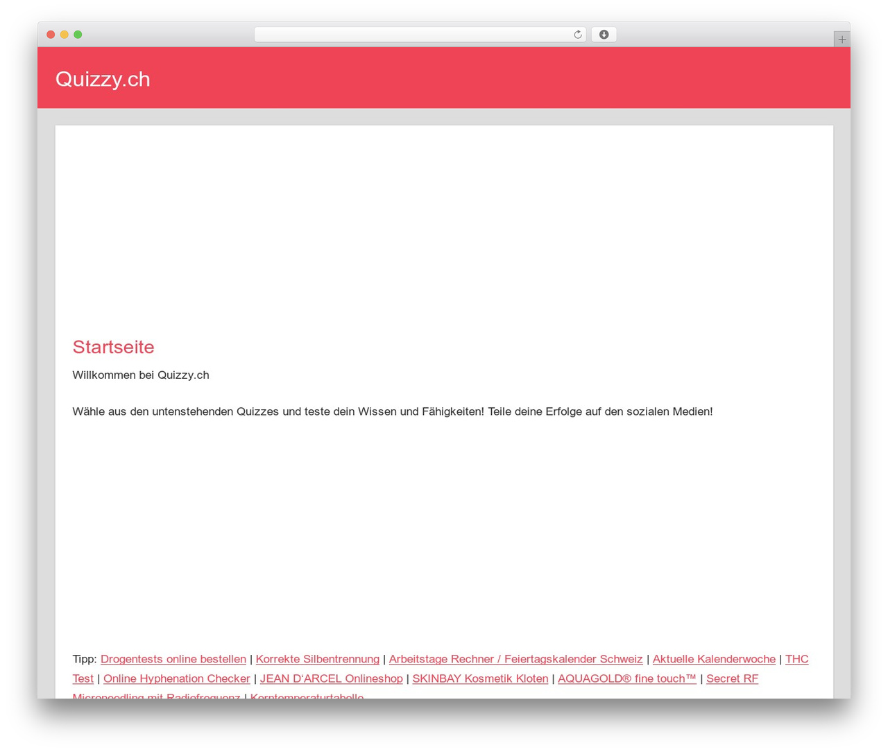 WordPress theme Napoli - quizzy.ch
