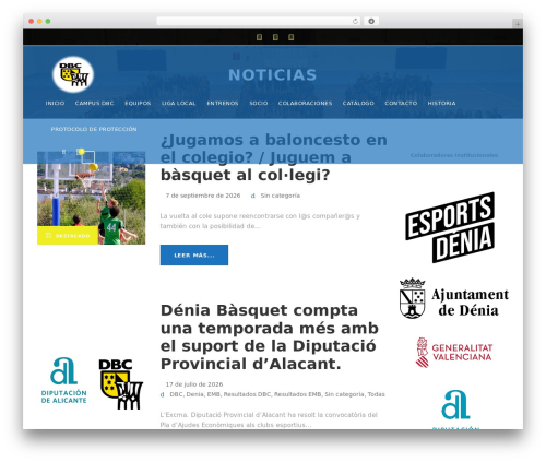 BigSlam best WordPress theme - deniabasquet.es