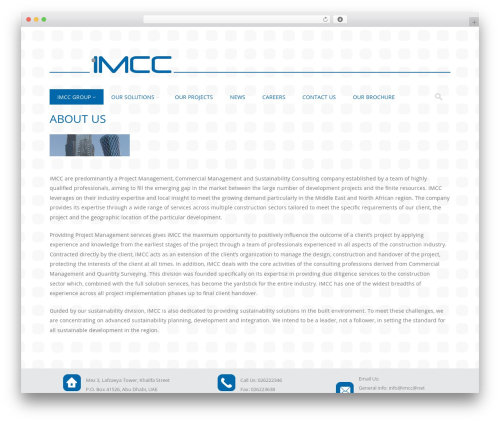 Discovery WordPress theme - imcc.net