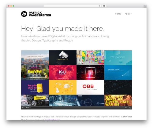 GridStack WordPress theme - patrickwagesreiter.at