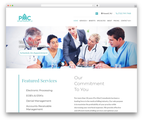 HamptonBeach WordPress theme - promed-consultants.com